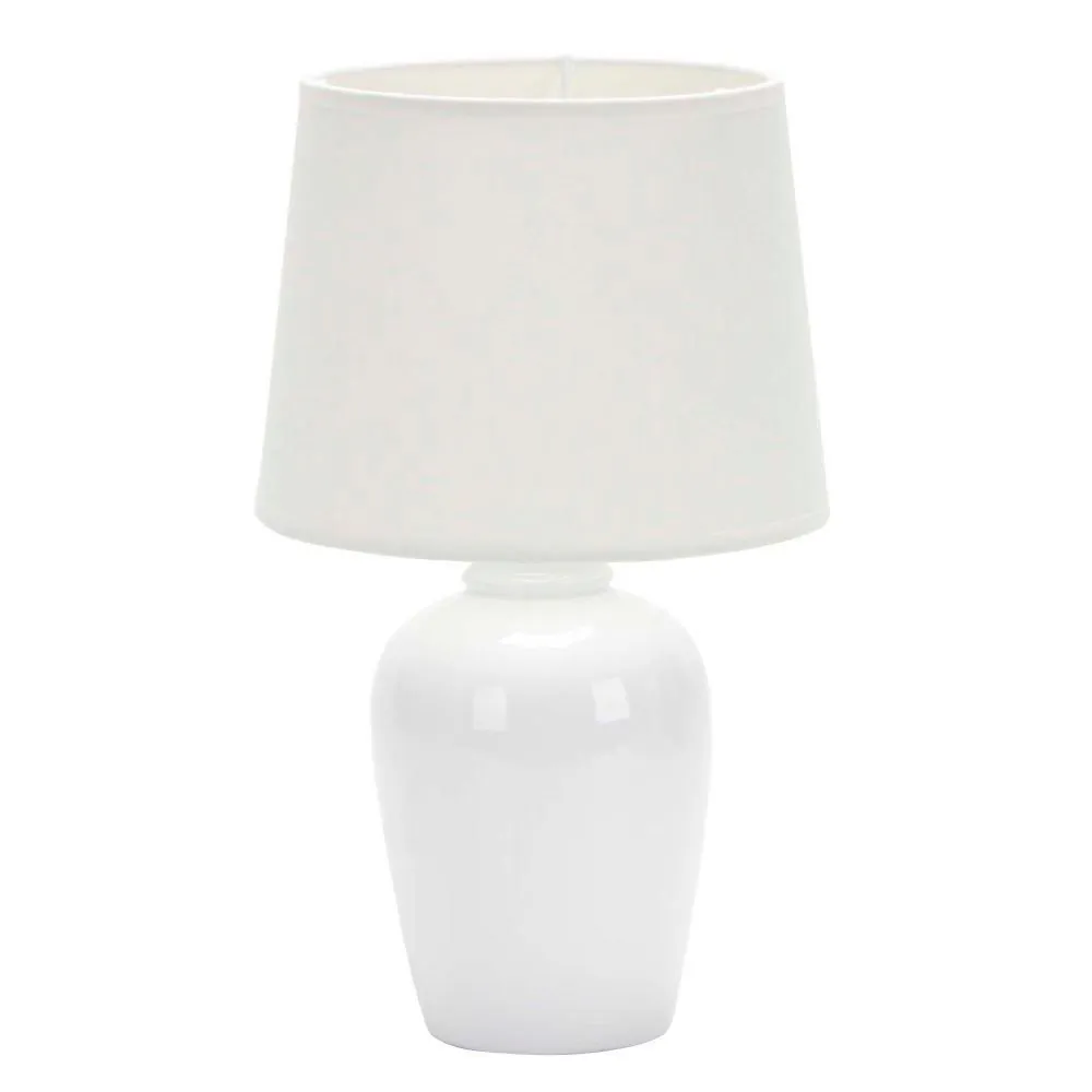 Abajur de Cerâmica Pottery 32Cm Taschibra - Branco