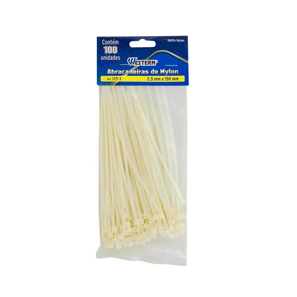 Abraçadeiras de Nylon com 100 Unidades Western - 125-3