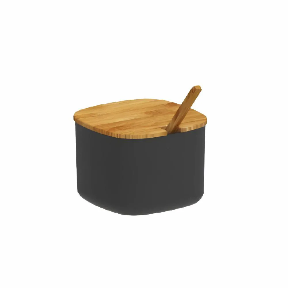 Açucareiro Lume 450Ml Ou - Preto Fechado