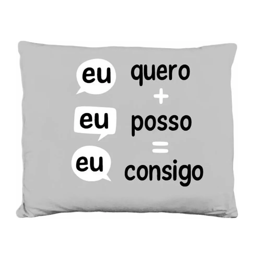 Almofada 35X45 cm Funny - Cinza