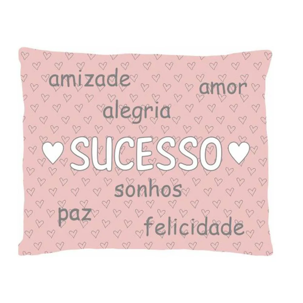Almofada 35X45 cm Funny - Rosa Sucesso