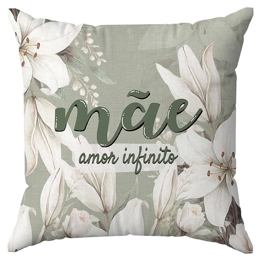 Almofada 45X45cm Dia das Mães - Mãe amor infinito