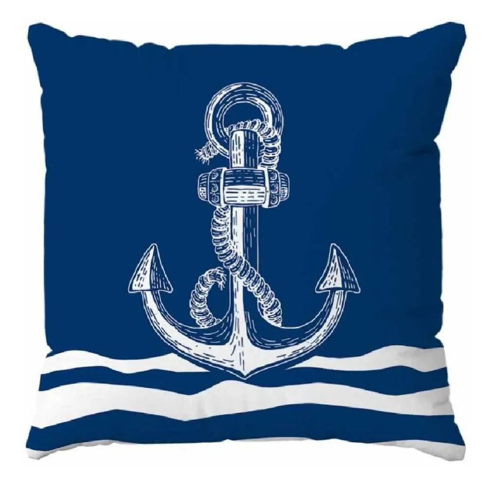 Almofada Decorativa Estampada 45X45cm Naturalle - Âncora