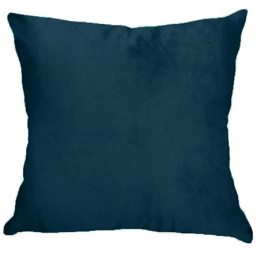 Almofada Decorativa 50X50cm Veludo Italiano Liso - Azul Marinho