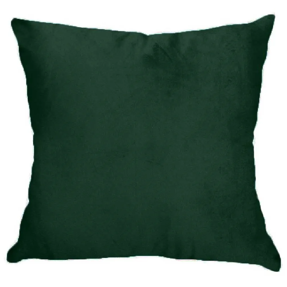 Almofada Decorativa 50X50cm Veludo Italiano Liso - Verde