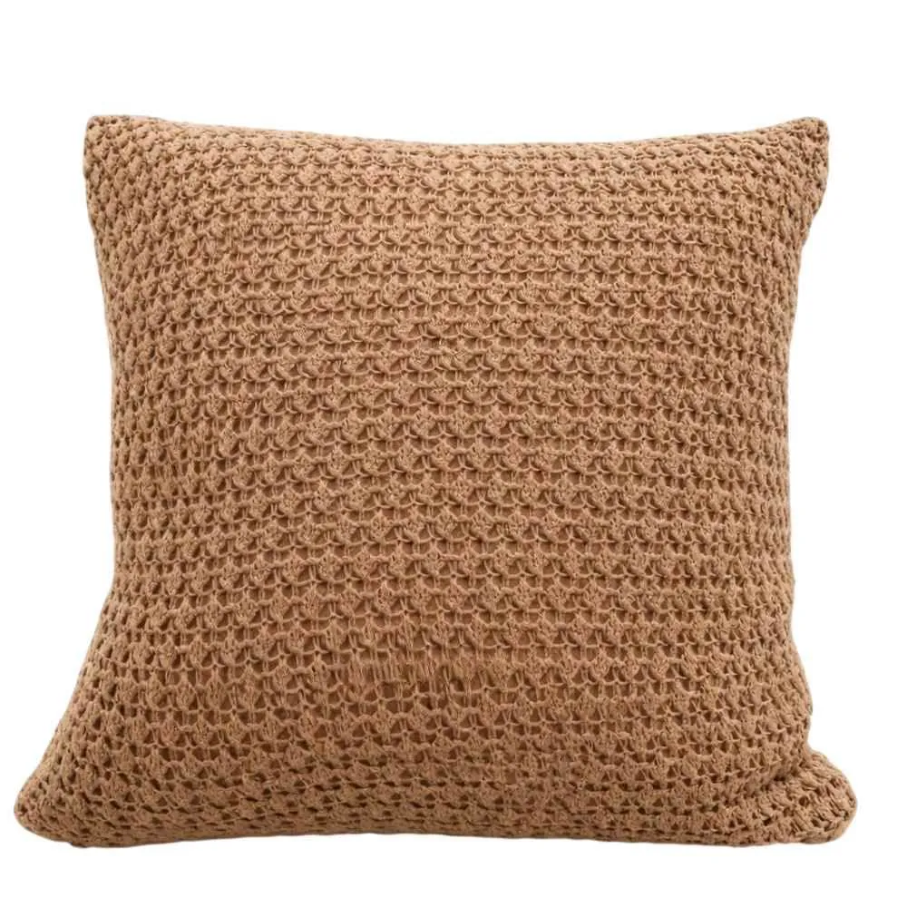 Almofada Decorativa de Tricot Vancouver 43X43cm - Mocha