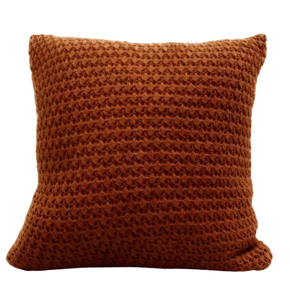 Almofada Decorativa de Tricot Vancouver 43X43cm - Terracota