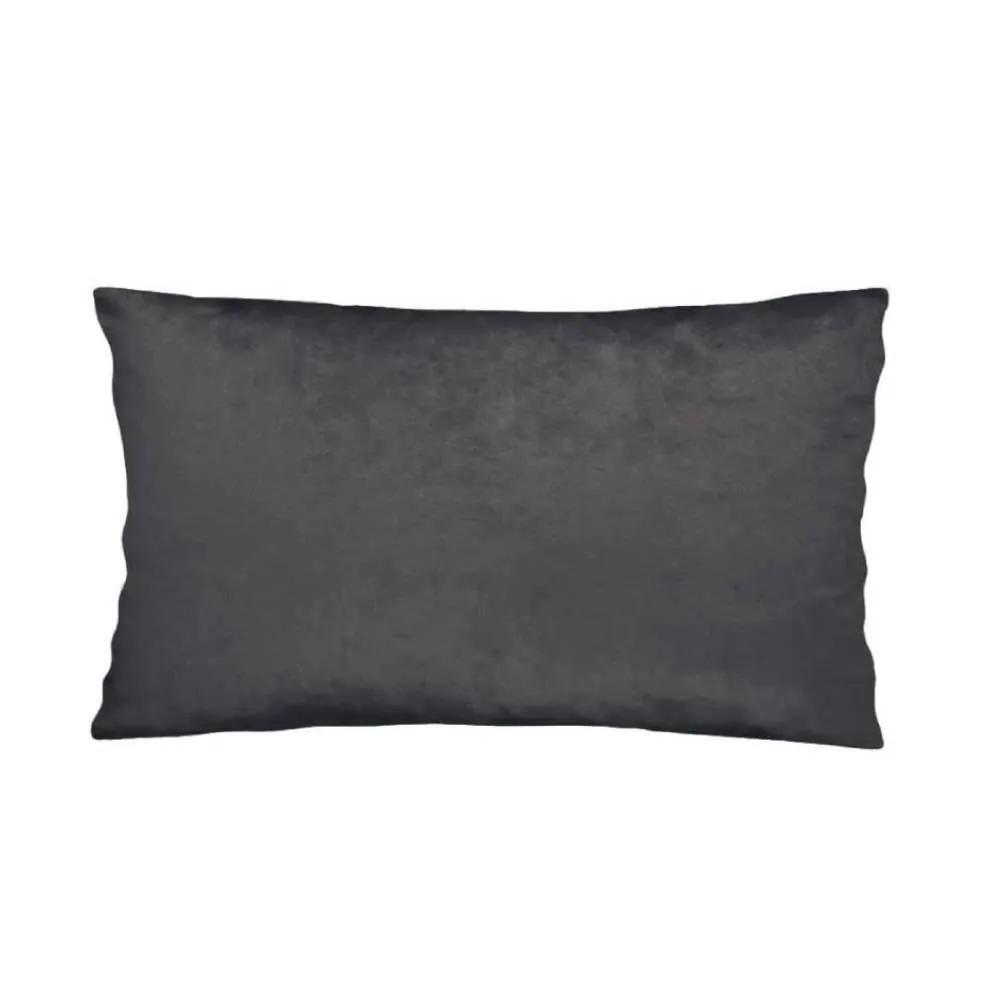 Almofada para Sofá 30X50 cm Veludo Italiano - Cinza