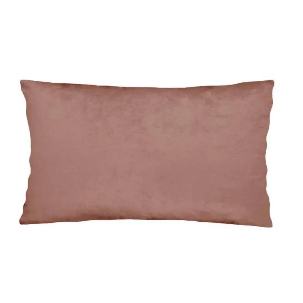 Almofada para Sofá 30X50 cm Veludo Italiano - Rosa