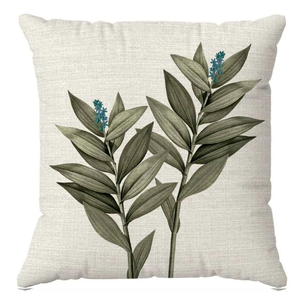 Almofada Decorativa Naturalle 45X45cm - Folha Verde