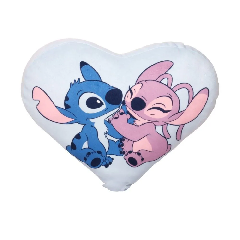 Almofada Decorativa Personagens Marvel e Disney - Stitch Angel Coração