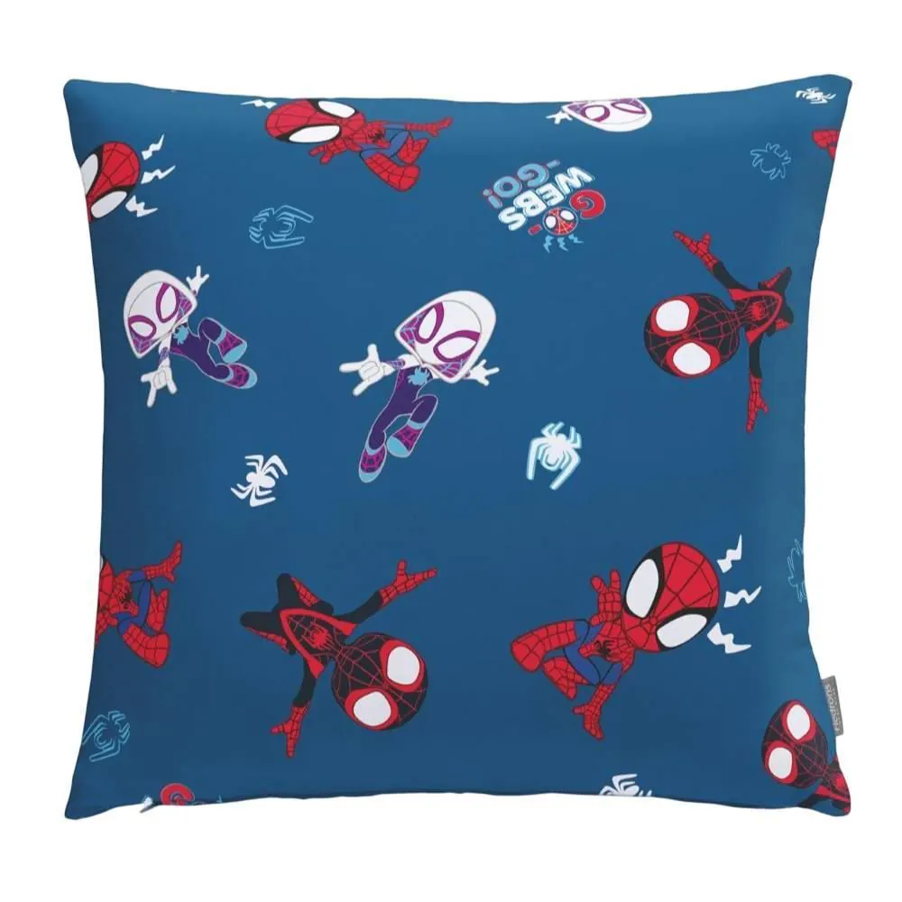 Almofada Estampada 43X43cm Disney Hedrons - Spidey Webs Rotativo