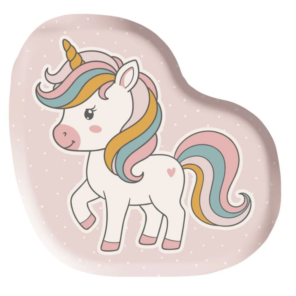 Almofada Formas Veludo Baby - Unicornio