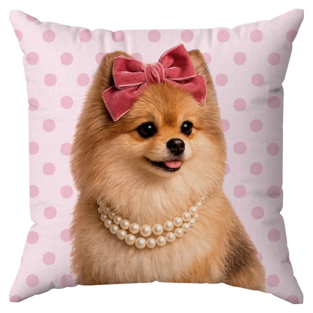 Almofada Decorativa 43X43cm Pets - Lulu Rosa