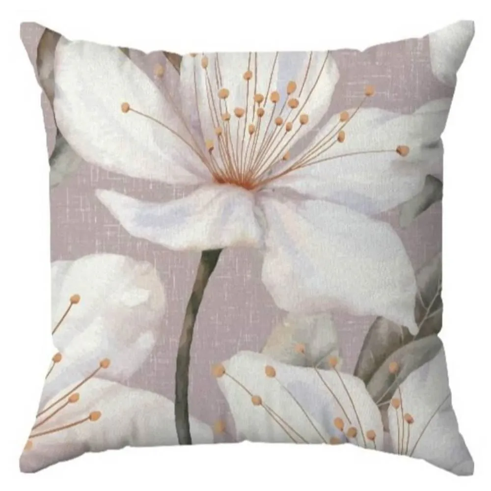 Almofada Veludo 48X48 Cm Estampada - Violeta