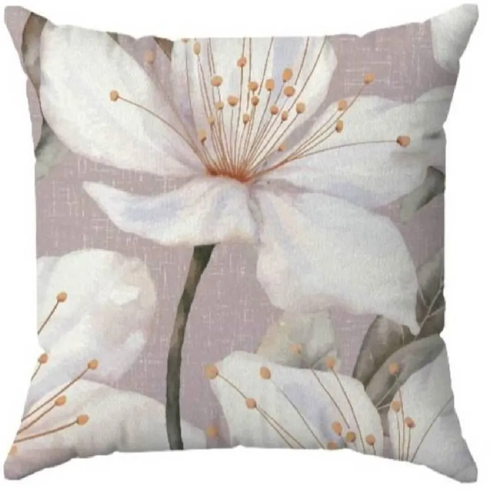 Almofada Veludo 48X48 cm Estampada - Violeta