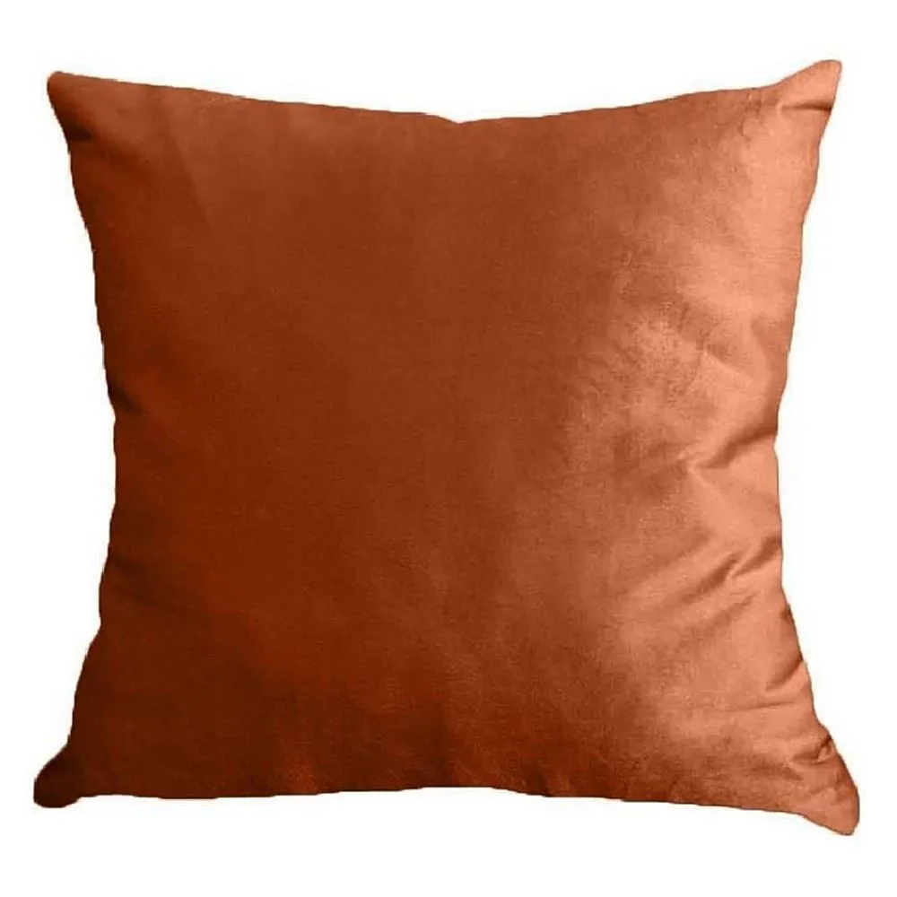 Almofada Veludo 50X50 cm Liso - Ocre