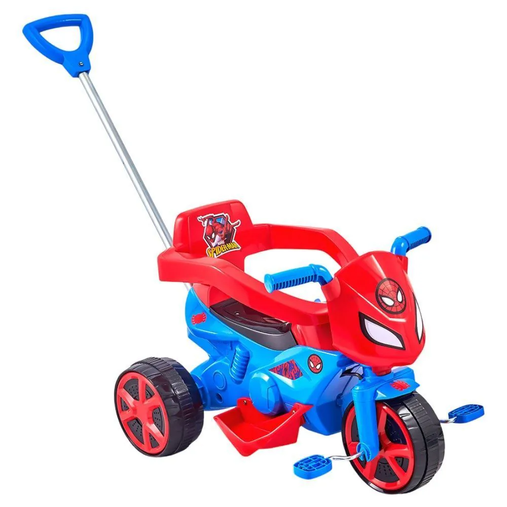 Triciclo Moto Rider Andador Homem-Aranha Usual Brinquedos - 997
