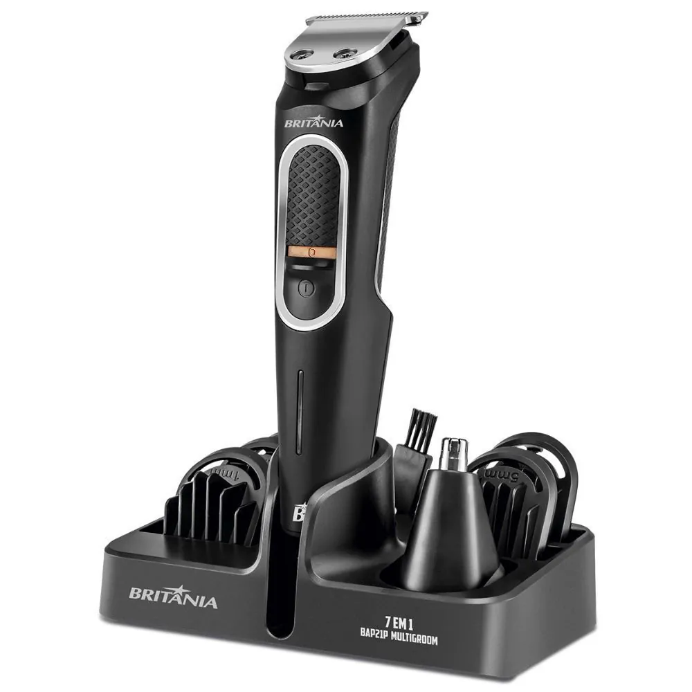 Aparador de Pelos 7 em 1 Multigroom Bap21 Britânia - Bivolt