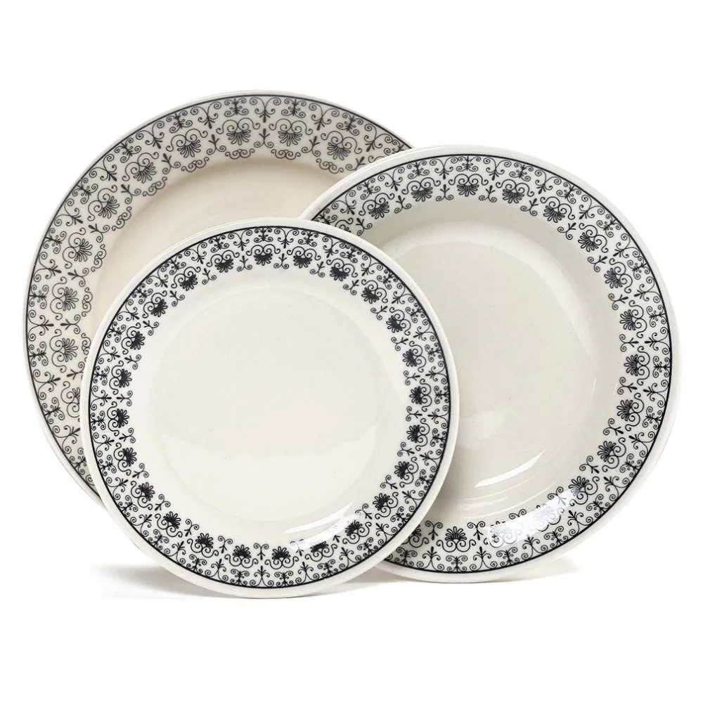 Aparelho de Jantar Donna Renda 12 Peças - Cerâmica