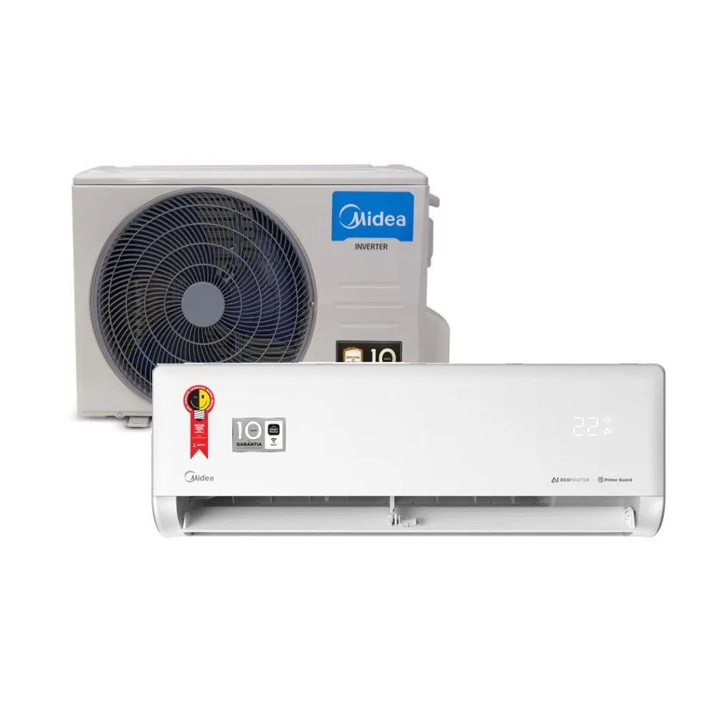 Ar Condicionado Midea 12000 Btus Quente e Frio Inverter Ai Ecomaster - 220V