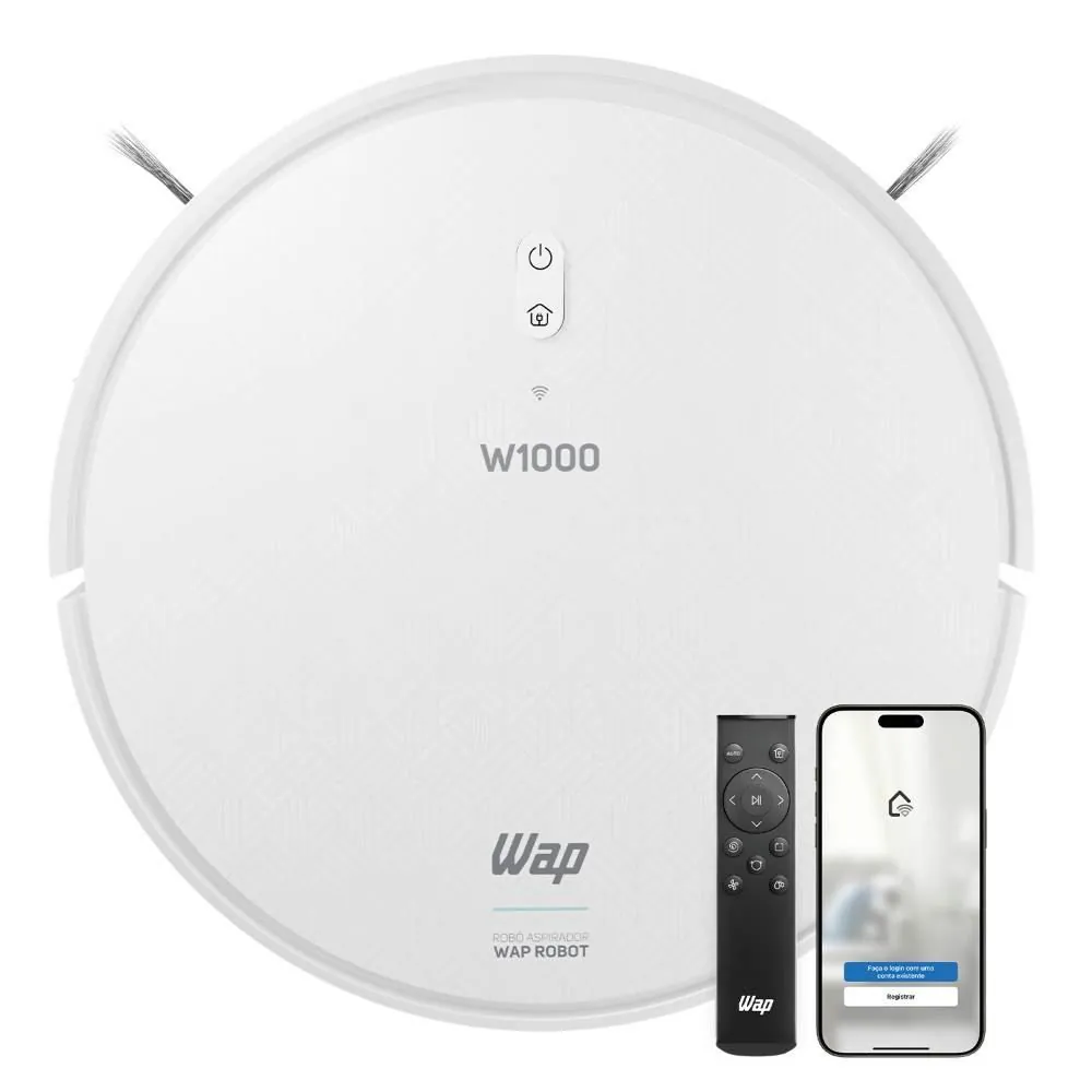Aspirador de Pó Robô Wap com Mapeamento Robot W1000 - Bivolt