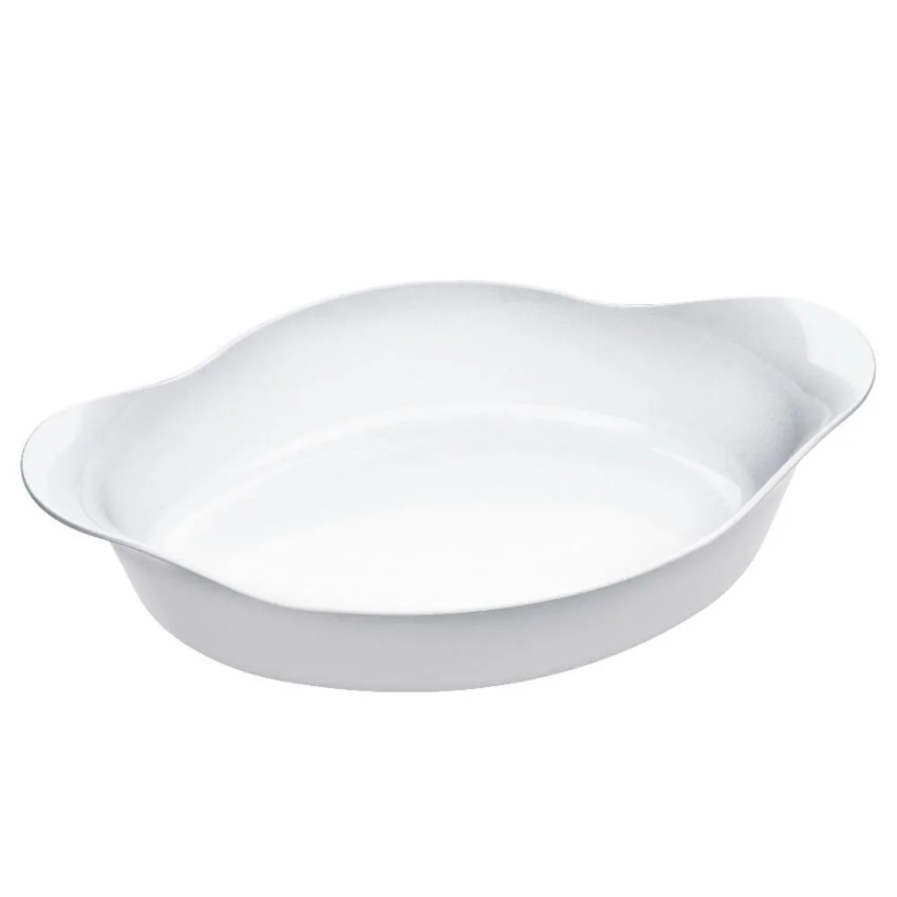 Assadeira Oval Opaline Marinex 1,85 Litros - Branca