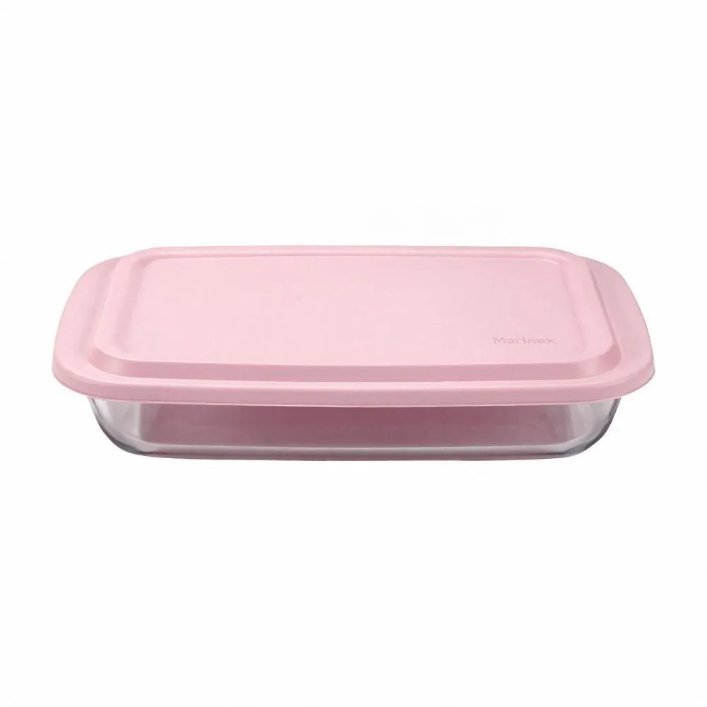 Assadeira Retangular com Tampa Marinex 1,6 Litros - Sortido