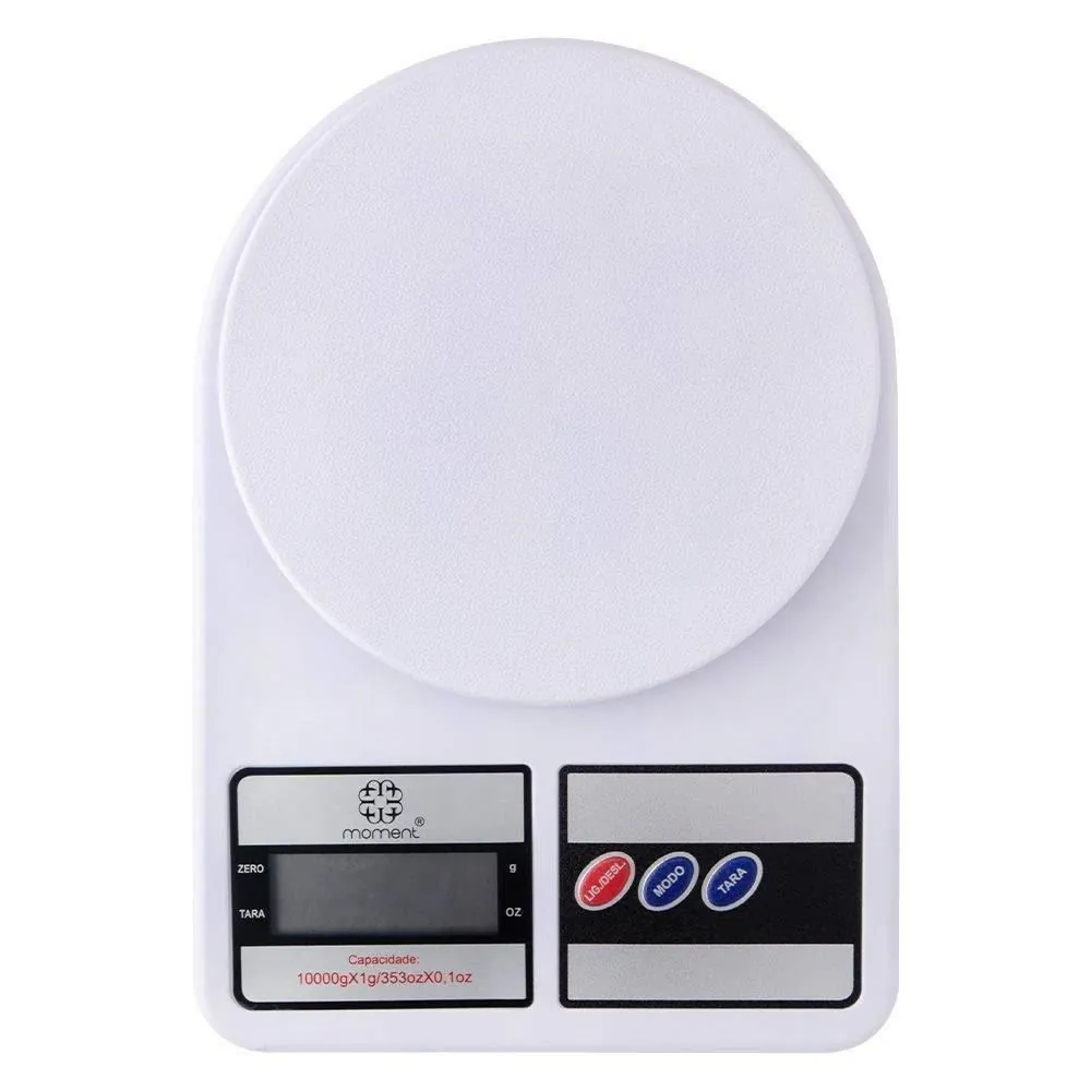 Balança de Cozinha Moment Digital 10Kg - Branco