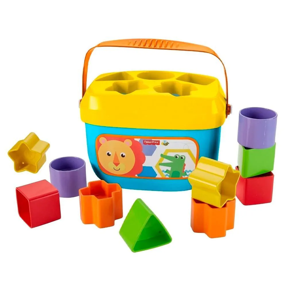 Balde Primeiros Blocos Fisher Price Mattel - FFC84