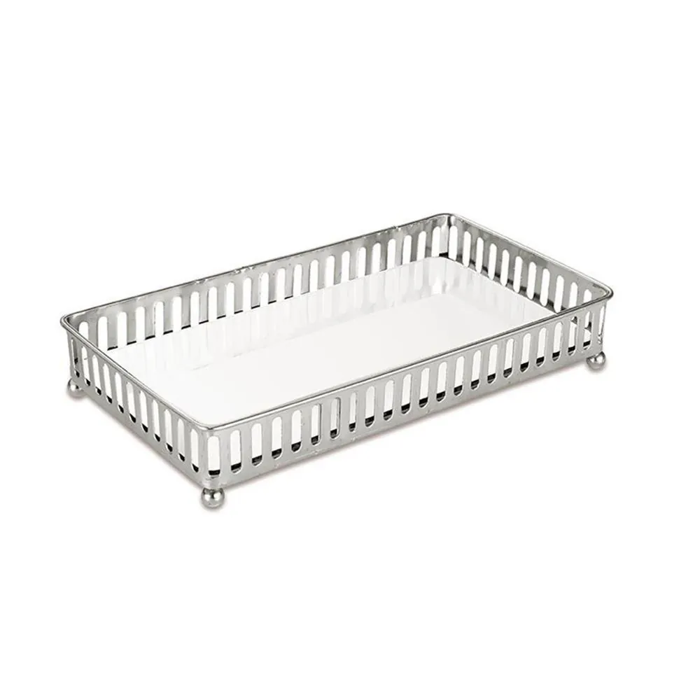 Bandeja Decorativa Espelhada Mart 23,5X12,5X4cm - Metal