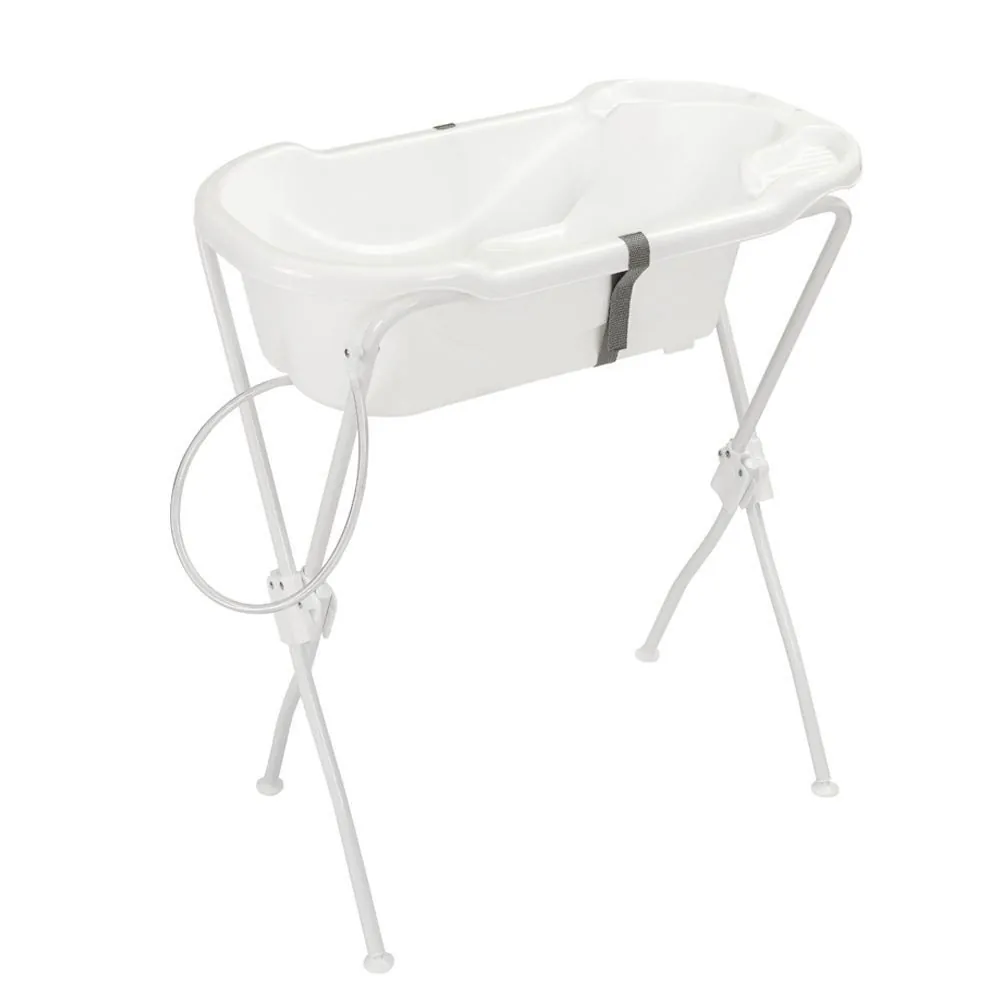 Banheira Infantil Ergonômica com Suporte Tutti Baby - Branca