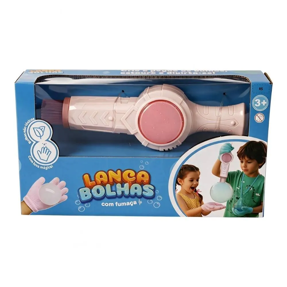 Kit Bastão Bolha de Sabão Rosa Toys