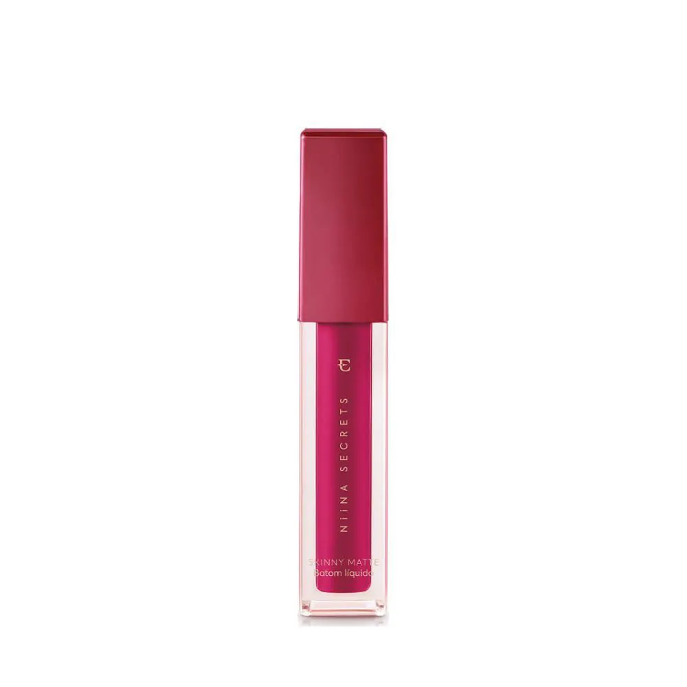 Batom Líquido Pink Peonia Niina Secrets Skinny Matte - 5ml