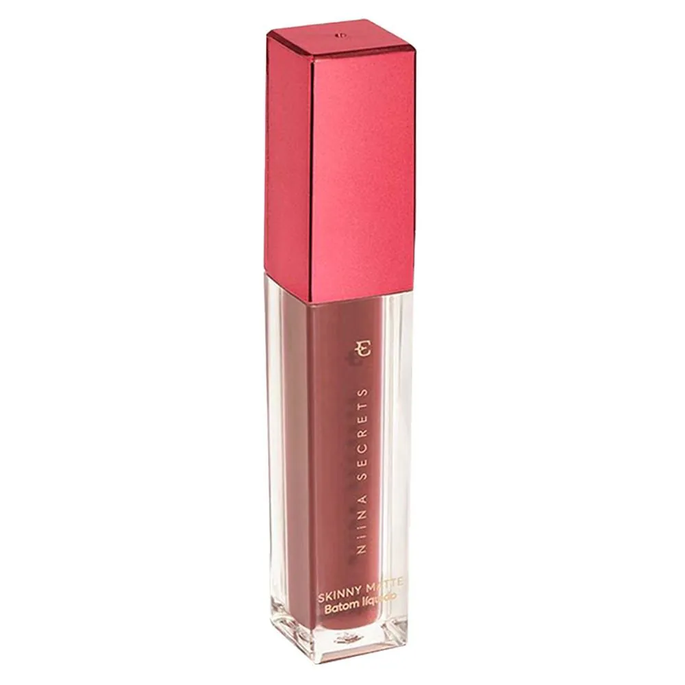 Batom Líquido Niina Secrets Skinny Matte Malva Camélia Eudora 5Ml