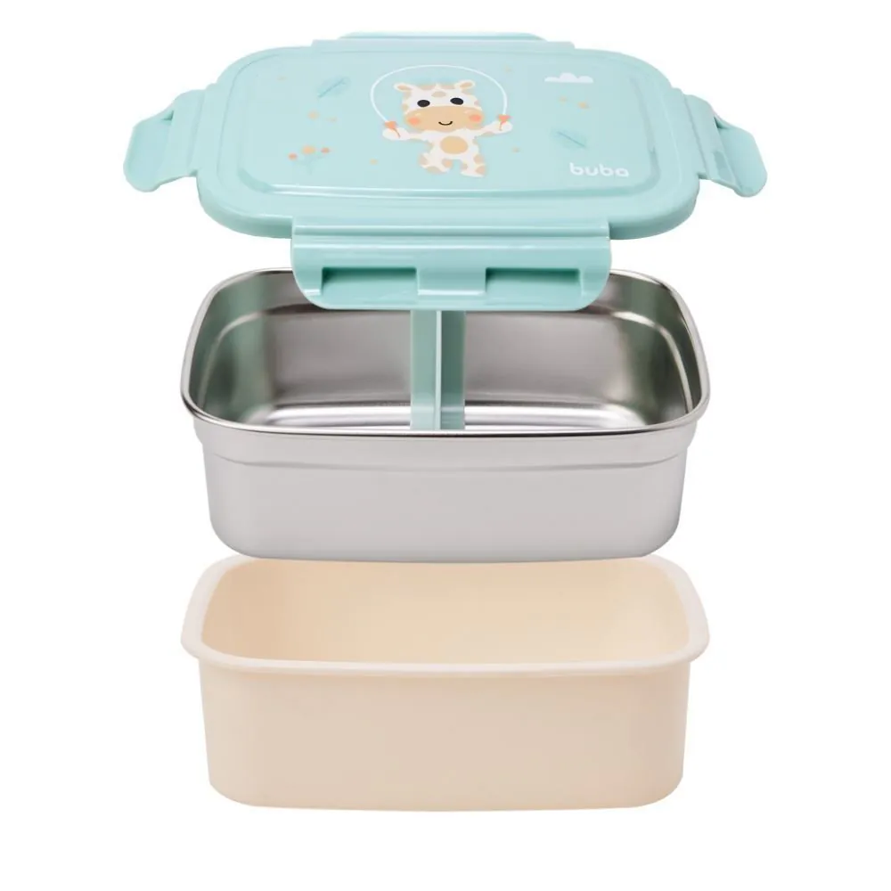 Lancheira Bentô Box Buba Zoo 600Ml - Girafa