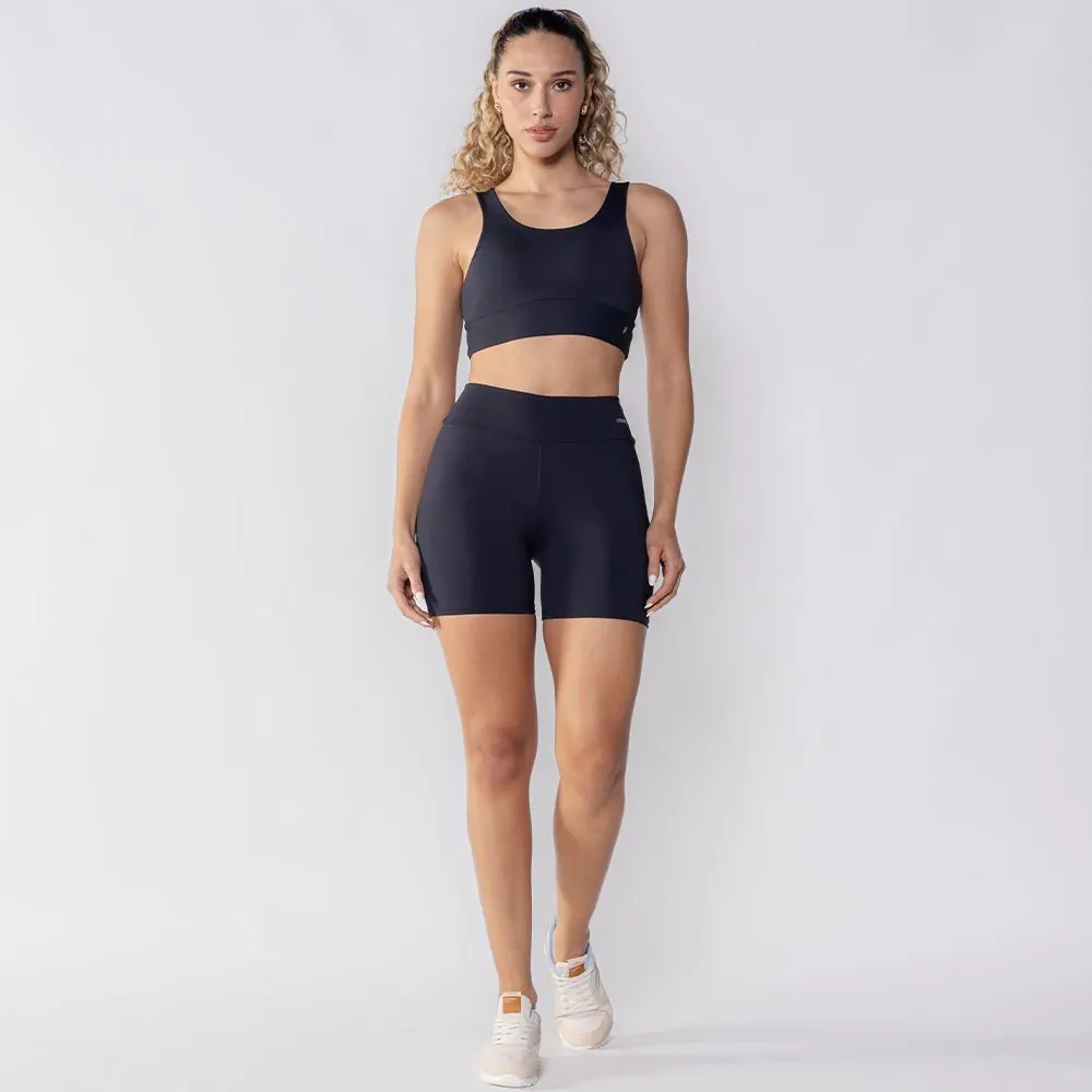 Bermuda Fitness Feminina Básica Scream Preto
