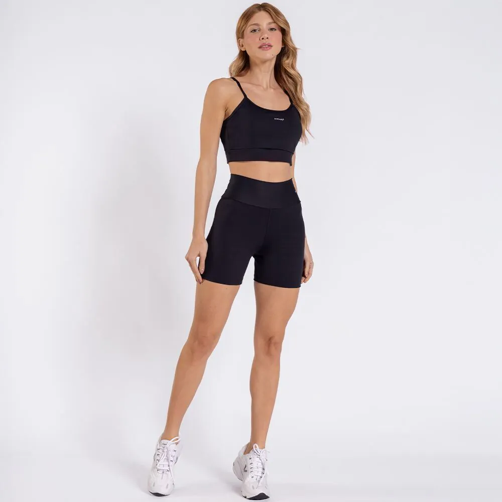 Bermuda Fitness Feminina Scream Preto