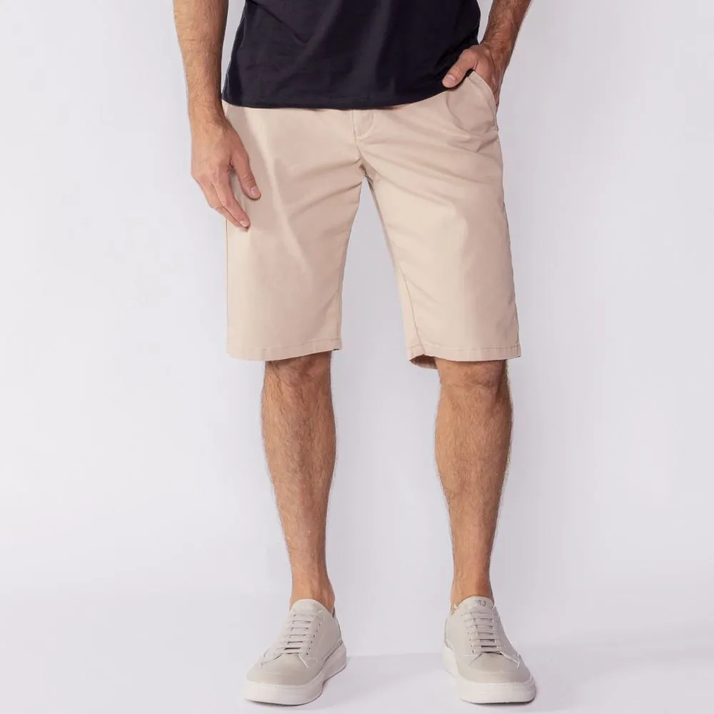 Bermuda Masculina Bolso Faca de Sarja Marc Alain Chino
