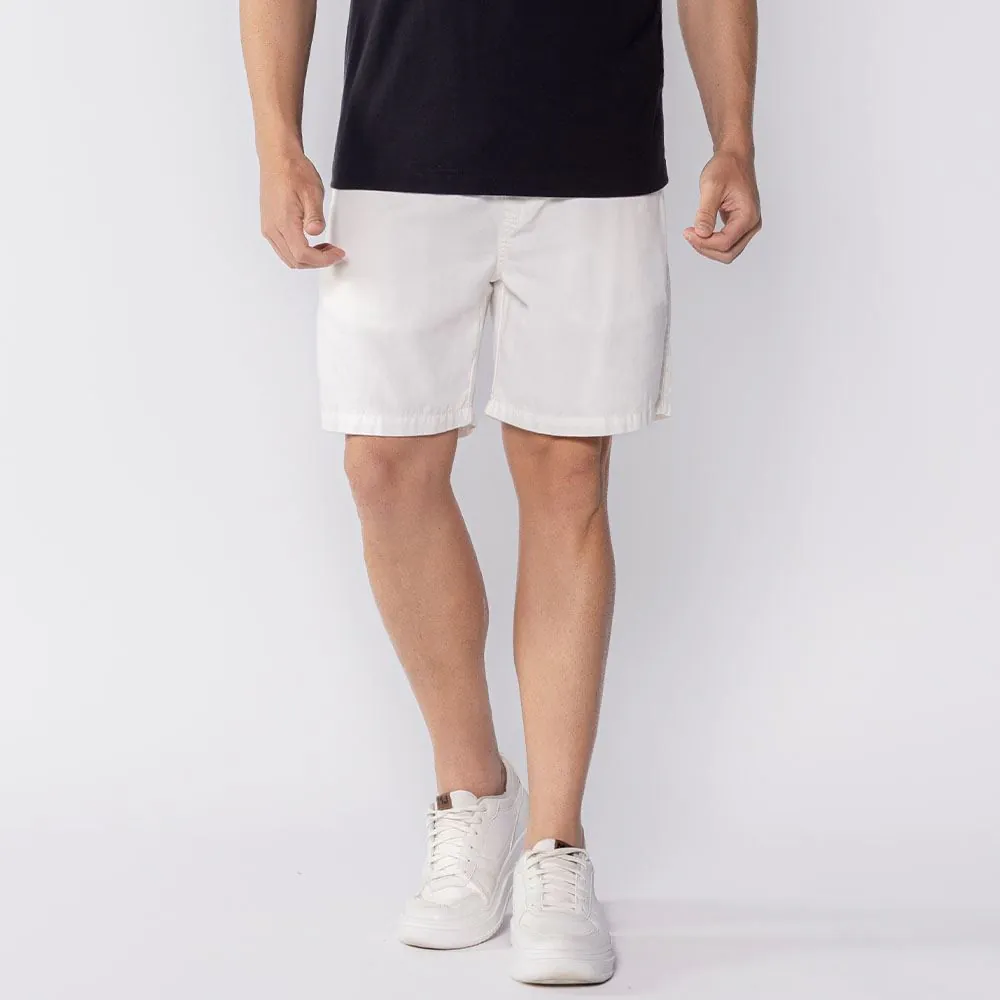 Bermuda Masculina Curta de Sarja Thing Off White