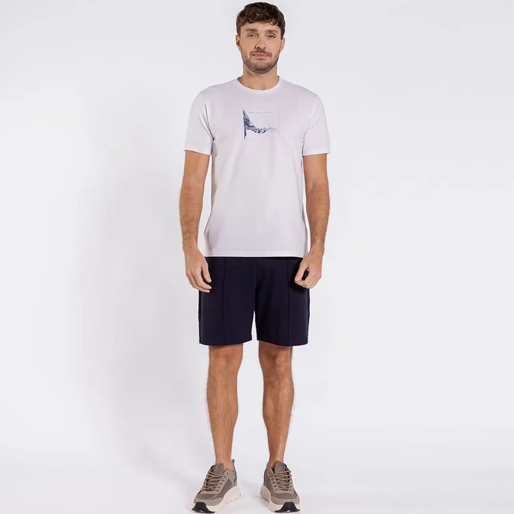 Bermuda Masculina em Malha Piquet Marc Alain Marinho