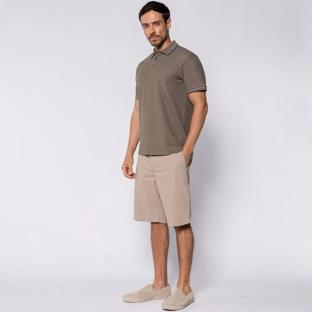 Bermuda Masculina em Sarja Thing Caqui