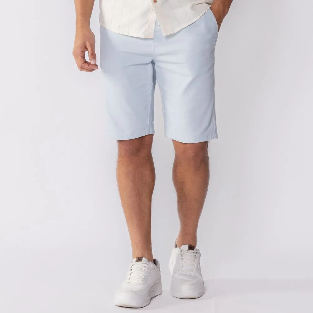 Bermuda Masculina Sarja com Ajuste Thing Azul