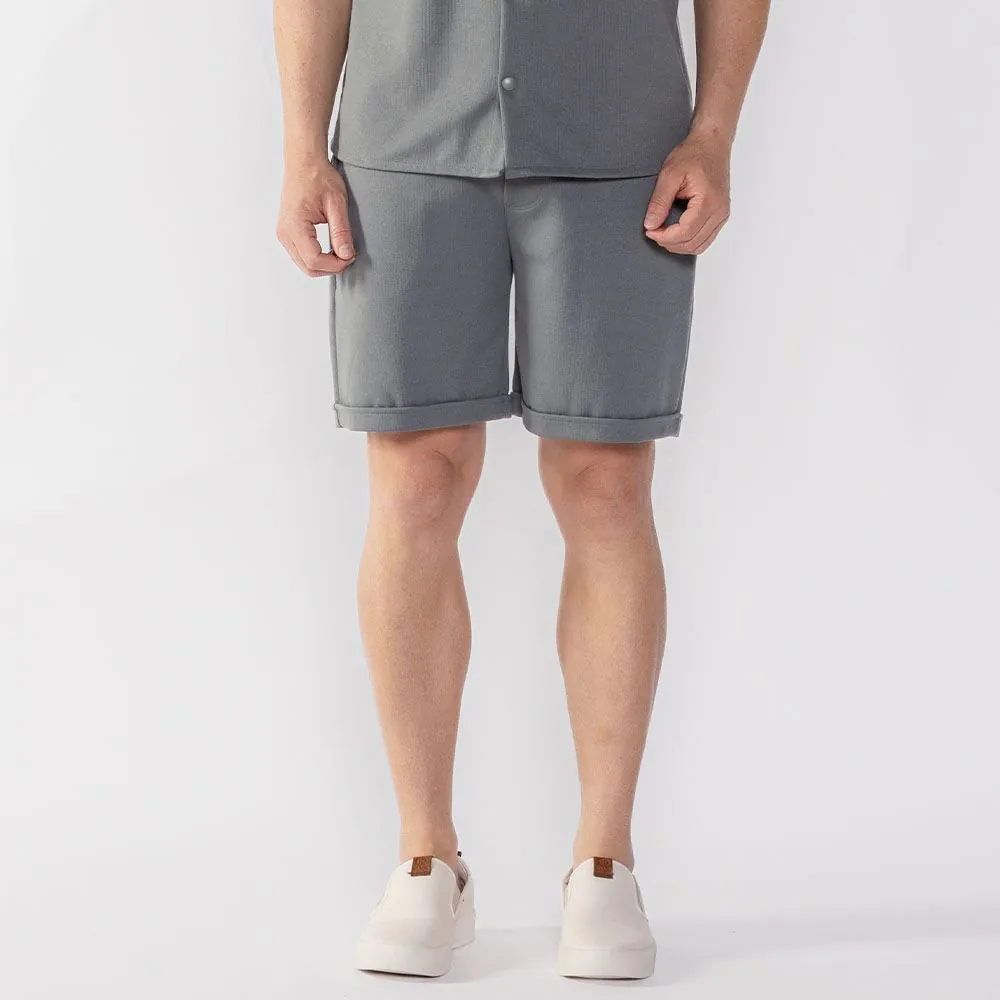 Bermuda Masculina Moletom Thing Verde Novo