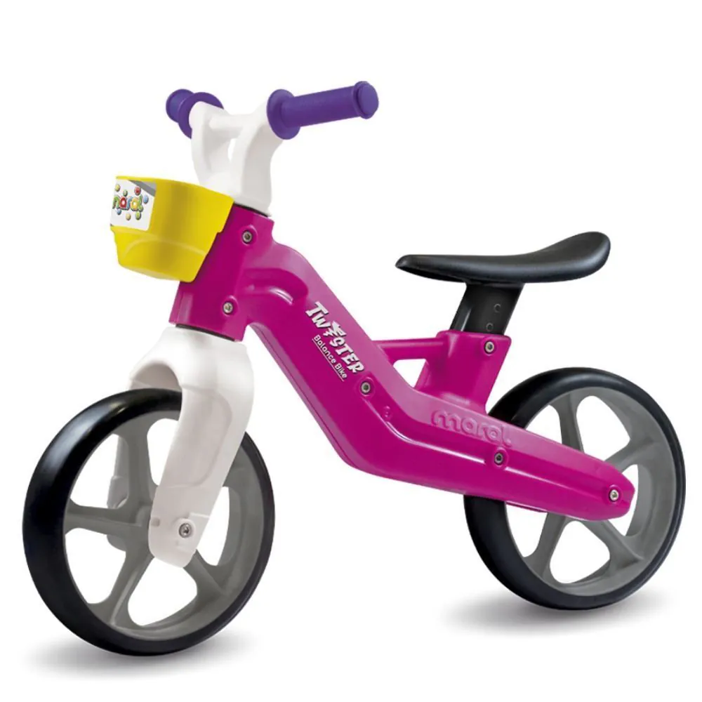 Bicicleta de Equilíbrio Infantil Balance Bike Rosa Maral