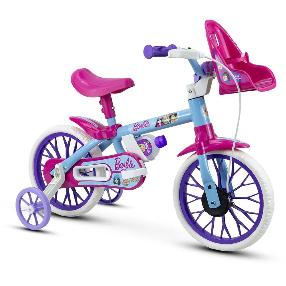 Bicicleta Infantil Nathor Aro 12 Barbie