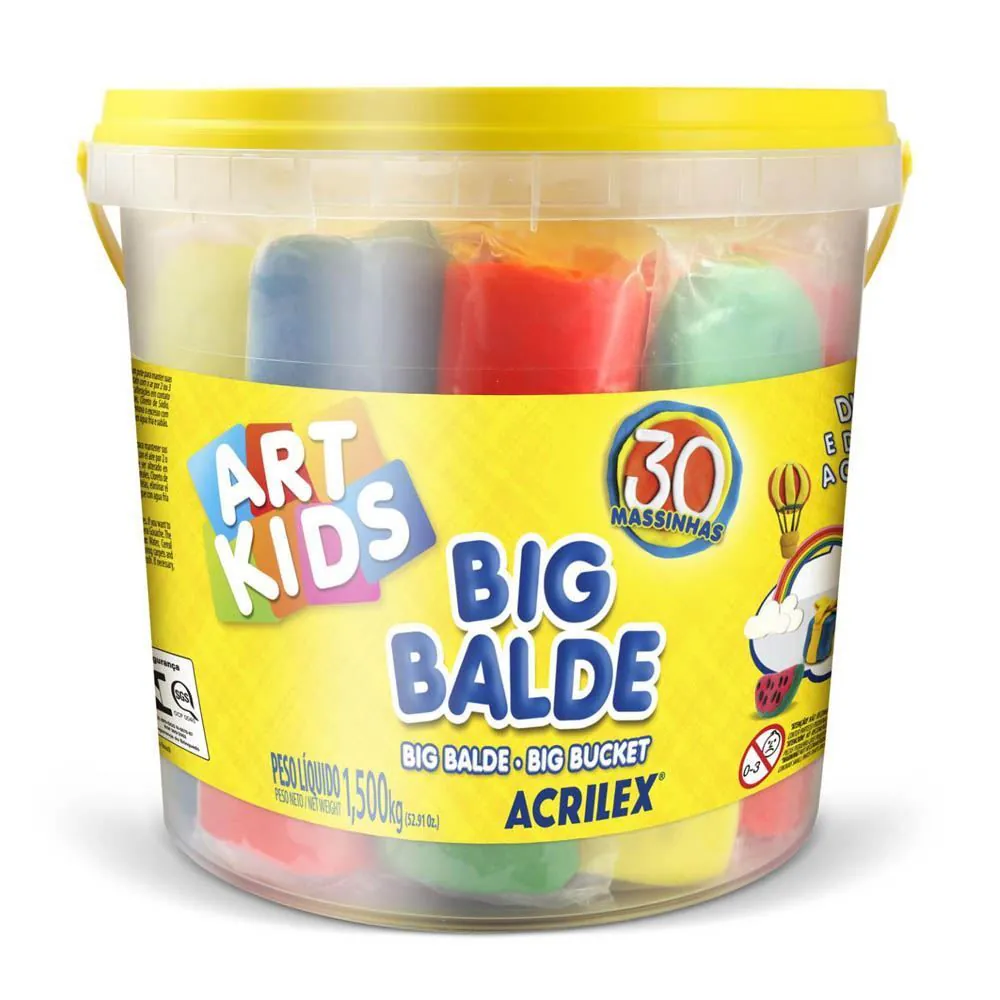 Big Balde Massinha de Modelar 1,5 Kg Acrilex - 40023
