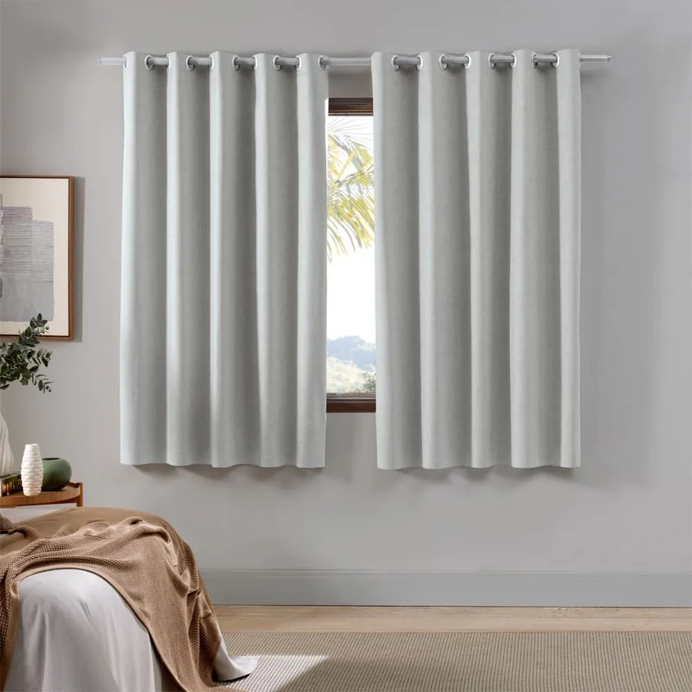 Cortina para Quarto e Sala 2,60X1,70 m Blackout Uniblock - Cinza