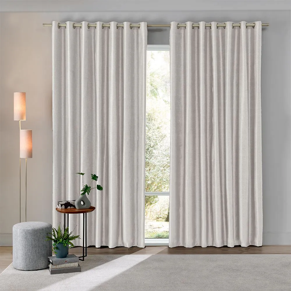 Cortina para Quarto e Sala 4,20X2,30 m Blackout Uniblock - Areia