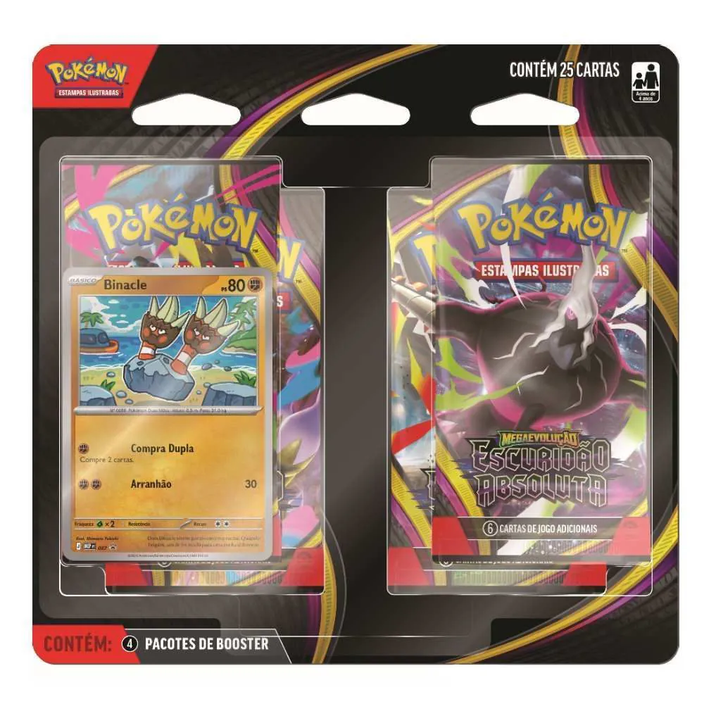 Blister Quádruplo Pokémon Me05 Escuridão Absoluta